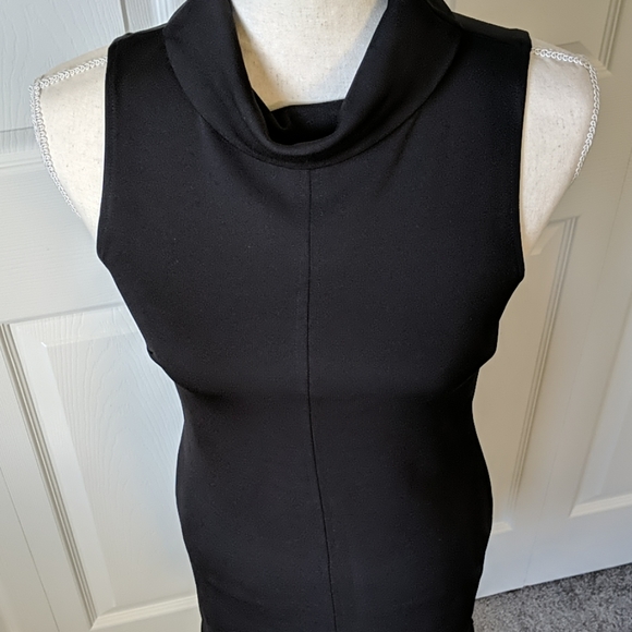 3/$15 Sleeveless Black Cowl Neck Cocktail dress Size XS Party Event Holiday - Picture 3 of 5